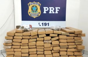 116 kg de maconha são apreendidos com motorista na BR-101, em Tubarão