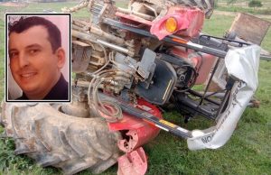 Trabalhador morre ao capotar trator em barranco na SC-108, em Braço do Norte