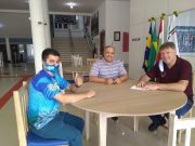 Candidato Expedito Michels recebe visita do presidente do Grupo de Pescadores de Tubarão