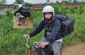 Jovem de 18 anos dá exemplo de superação com entregas por meio de aplicativo