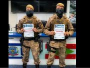 Moção Honrosa é entregue a policiais do PPT de Tubarão por salvar vida de cidadão