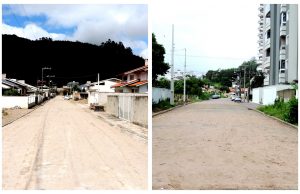 Mais duas ruas têm pavimentações com lajotas concluídas em Tubarão