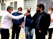 Leitos de UTI: Hospital de Braço do Norte recebe visita do secretário de Estado da Saúde