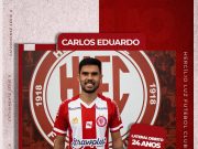 Hercílio Luz apresenta nova contratação, o lateral-direito Carlos Eduardo