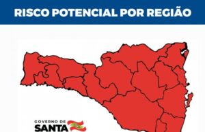 Alerta vermelho! Todas as regiões de SC estão em estado gravíssimo