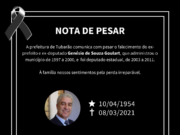 Luto oficial é decretado em Tubarão pela morte de Genésio Goulart