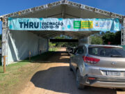 162 moradores de 58 e 59 anos são vacinados no drive-thru