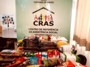 142 kg de alimentos são arrecadados no último drive-thru da Covid-19, em Capivari de Baixo.