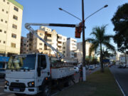 Testes na avenida Marcolino Martins Cabral integram primeira etapa da operação Tubarão Iluminada