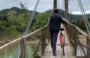 Ponte Pênsil no KM 60 vai ser interditada para reforma, nesta quinta (8)