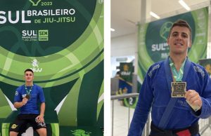 ATLETAS DE TUBARÃO CONQUISTAM MEDALHAS DE BRONZE NO SUL-BRASILEIRO DE JIU-JÍTSU