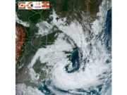 Defesa Civil alerta para formação de 2 ciclones com risco de ressaca e rajadas de vento no litoral Sul