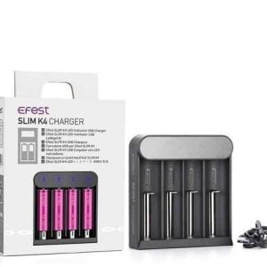 Carregador De Bateria Efest Slim K4 Charger