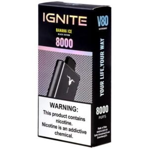 Ignite V80 - 8000 Puffs - Banana Ice