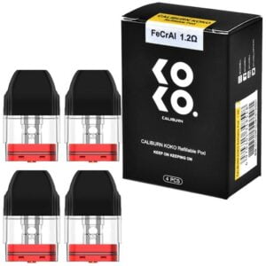 Cartucho De Reposição Caliburn Koko FeCrAl Mesh 1.2 - Caixa c/ 4 Unidades