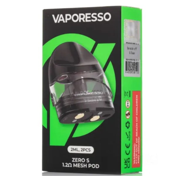 Cartucho De Reposição Vaporesso Zero  - Mesh 1.0 - Caixa c/ 2 Unidades