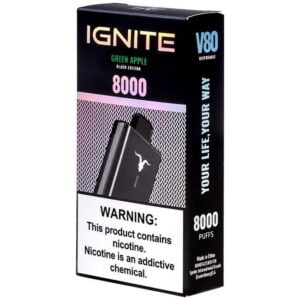 Ignite V80 - 8000 Puffs - Green Apple