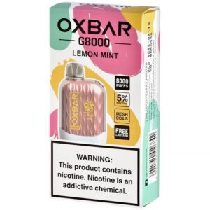 Oxbar - G 8000 Puffs - Lemon Mint