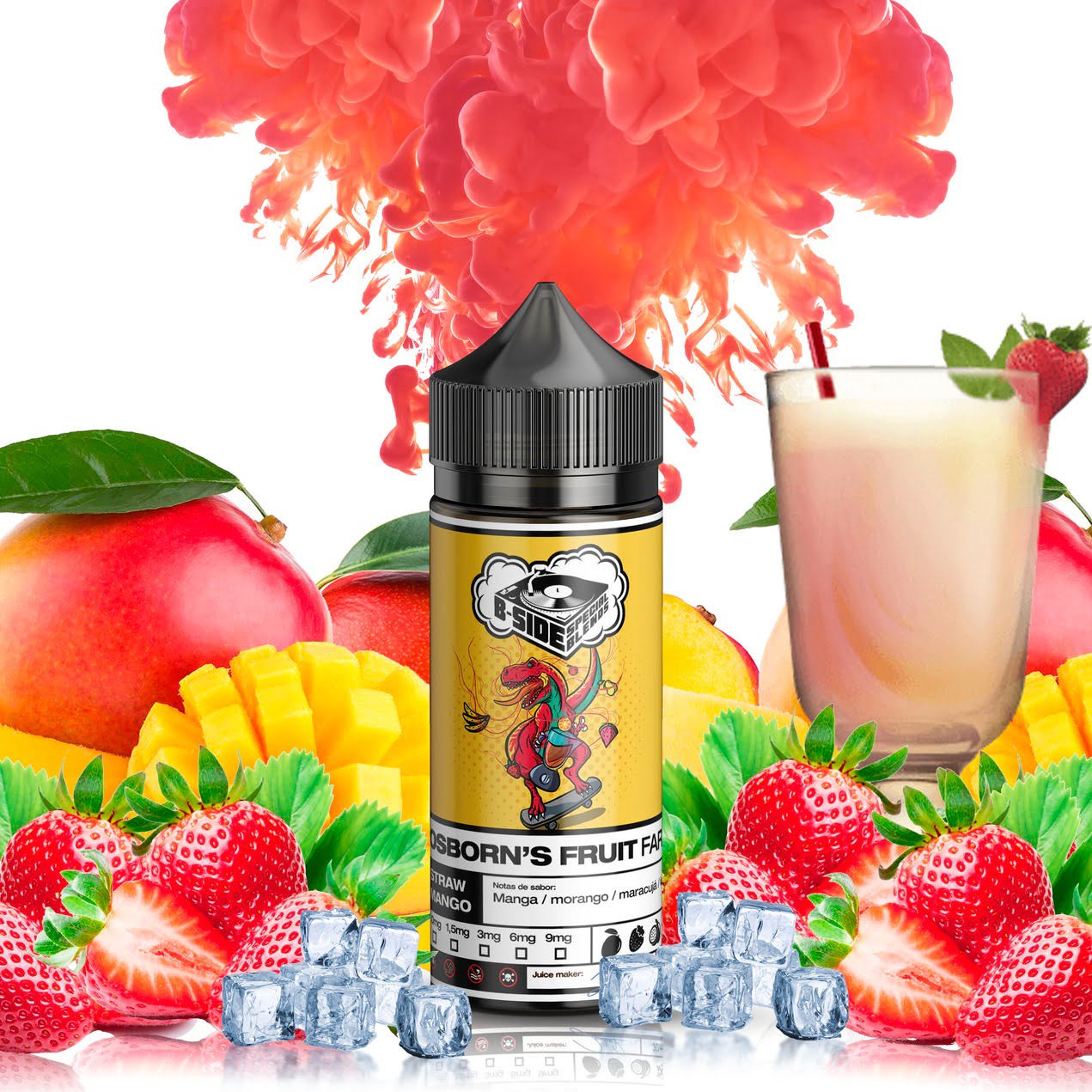 Liquido B-Side Osborn's Fruit Farm - Strawmango 3mg 30ml