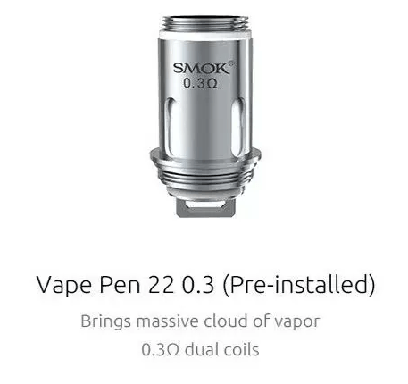 Coil Smok Vape Pen 22 Mesh 0.3 - Unitário