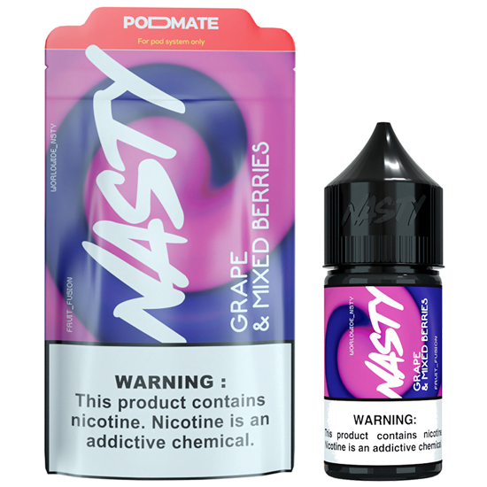 NicSalt Nasty Podmate - Grape & Mixed Berries 35mg 30ml