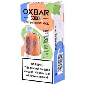 Oxbar – G 8000 Puffs – Kiwi Passion Kick