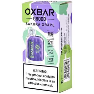 Oxbar – G 8000 Puffs – Sakura Grape