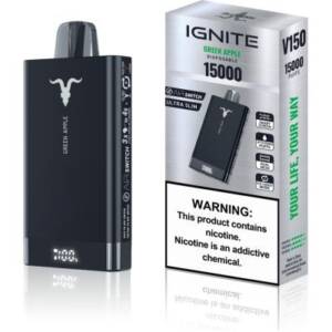 Ignite V150 – 15000 Puffs – Green Apple