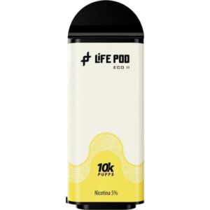 Life Pod Eco II – ( Somente Refil ) 10.000 Puffs – Banana Custard