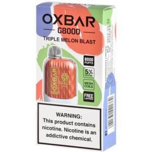 Oxbar – G 8000 Puffs – Triple Melon Blast