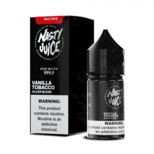 NicSalt Nasty Juice – Silver Blend – Vanilla Tobacco 35mg 30ml