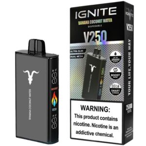 Ignite V250 Black – 25000 Puffs – Banana Coconut Water