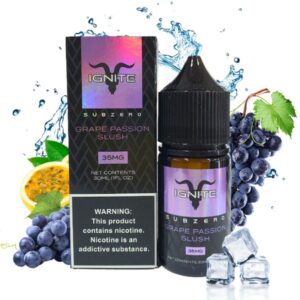 NicSalt Ignite Subzero – Grape Passion Slush 35mg 30ml