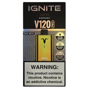 Ignite V120 Pro Gold – 12000 Puffs – Coffee