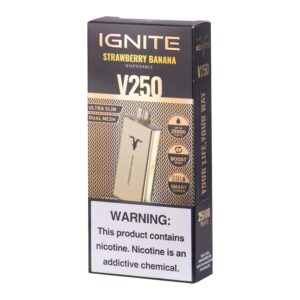 Ignite V250 Gold – 25000 Puffs – Strawberry Banana