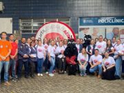 Mutirão contra o Aedes aegypti mobiliza moradores do bairro Oficinas em Tubarão