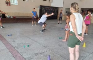 Participantes de exercício funcional em Tubarão passam por checagem de saúde