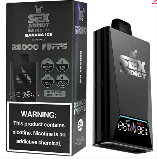 Sex Addict S280 – By Dan Bilzerian – 28.000 Puffs – Banana Ice