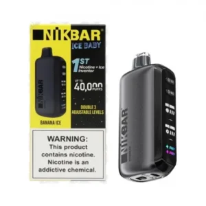 Nikbar Ice Baby – 40.000 Puffs – Banana Ice