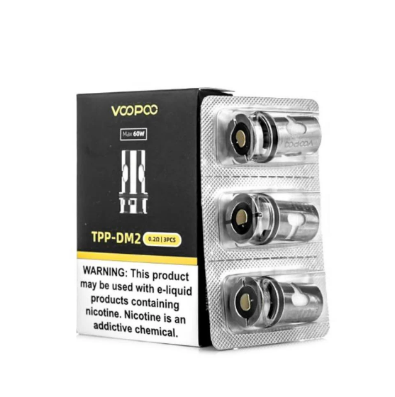 Coil Voopoo – TPP-DM2 Mesh 0,2 – Caixa c/ 3 Unidades