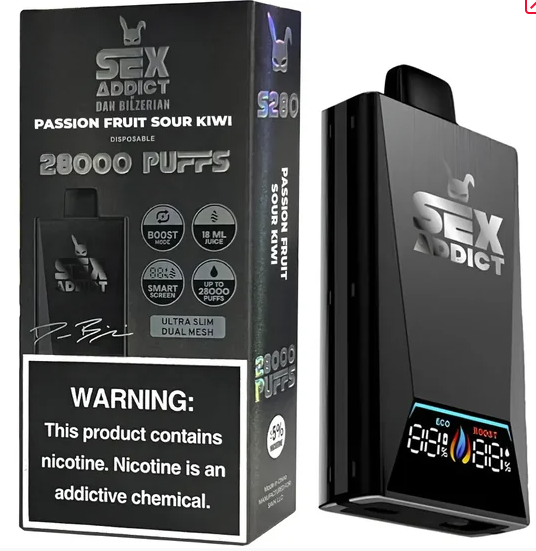 Sex Addict S280 – By Dan Bilzerian – 28.000 Puffs – Passion Fruit Sour Kiwi