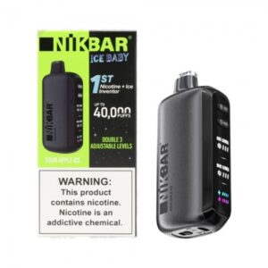 Nikbar Ice Baby – 40.000 Puffs – Sour Apple Ice