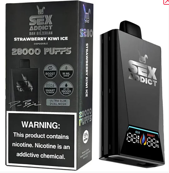 Sex Addict S280 – By Dan Bilzerian – 28.000 Puffs – Strawberry Kiwi Ice