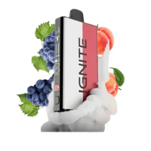 Ignite V400 Mix – 40000 Puffs – Grape Pop + Peach Ice