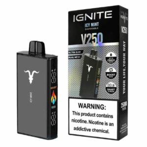 Ignite V250 Black – 25000 Puffs – Icy Mint