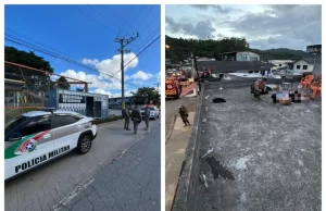 Ataque com fogos de artifício contra base policial em Itajaí resulta em dupla presa