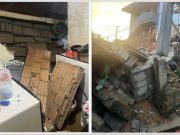 Muro desaba sobre casa e temporal provoca alagamentos em Braço do Norte