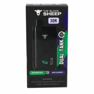 The Black Sheep – Dual Tank 30K – Sour Green Apple + Grape Blueberry