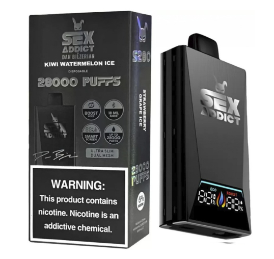 Sex Addict S280 – By Dan Bilzerian – 28.000 Puffs – Kiwi Watermelon Ice