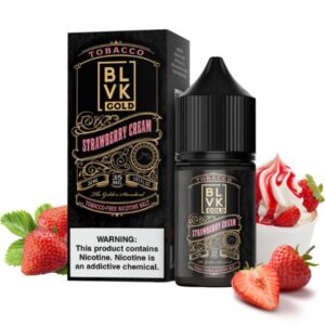 NicSalt Blvk Gold – Strawberry Cream 35mg 30ml